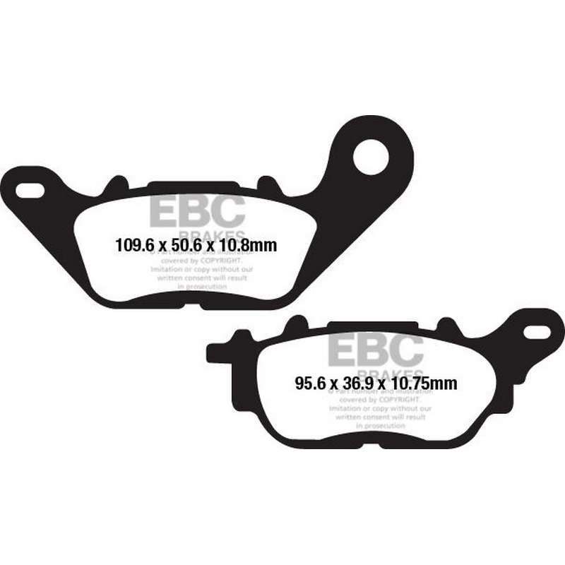 pastilla de freno ebc organica fa662