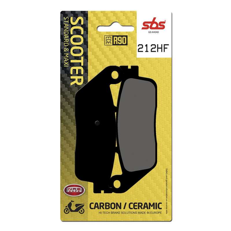 SBS 212HF Pastiglie Freno Posteriori Ceramiche Per KYMCO Xciting I ABS E4 400 (2016-2018) - Coppia Con Omaggio