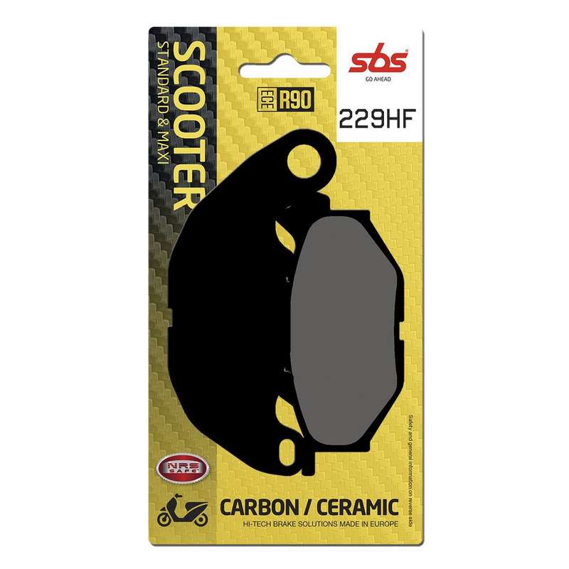 pastillas de freno sbs ceramicas scooter 229hf