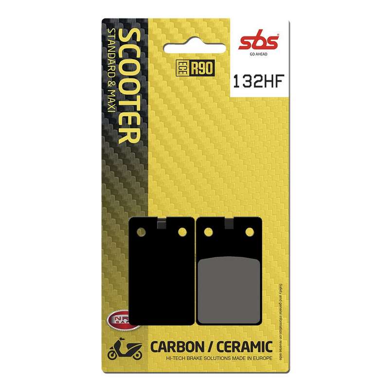 pastillas de freno sbs ceramicas scooter 132hf