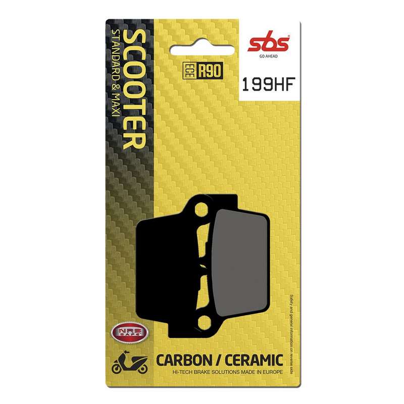 pastillas de freno sbs ceramicas scooter 199hf