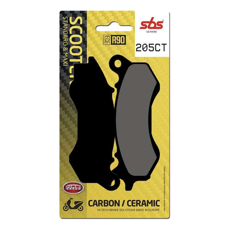 pastillas de freno sbs carbono scooter 205ct