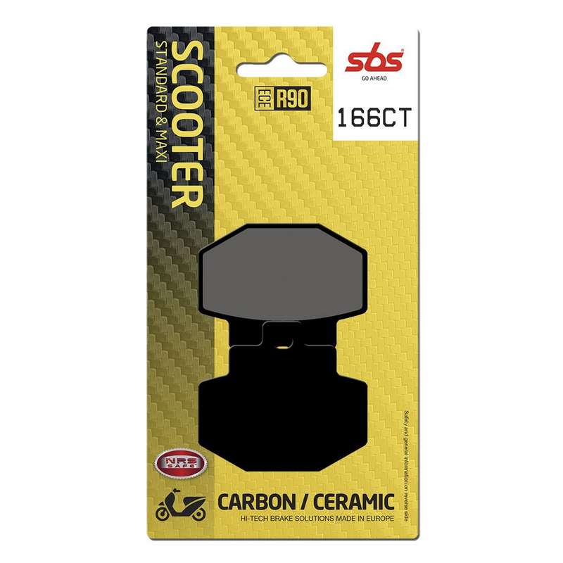 pastillas de freno sbs carbono scooter 166ct