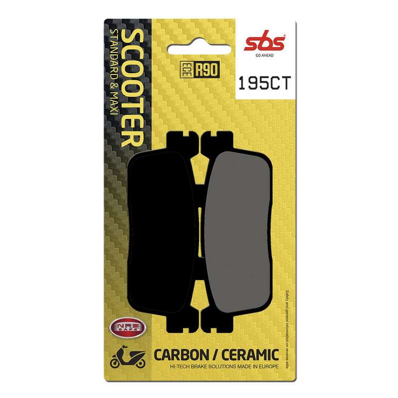 pastillas de freno sbs carbono scooter 195ct
