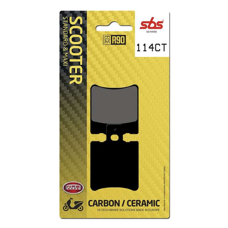 pastillas de freno sbs carbono scooter 114ct