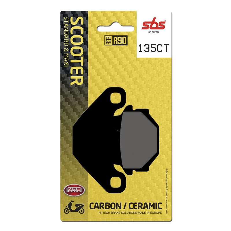 pastillas de freno sbs carbono scooter 135ct