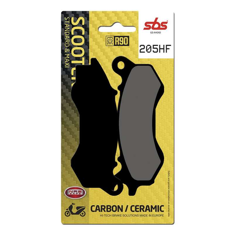 pastillas de freno sbs ceramicas scooter 205hf