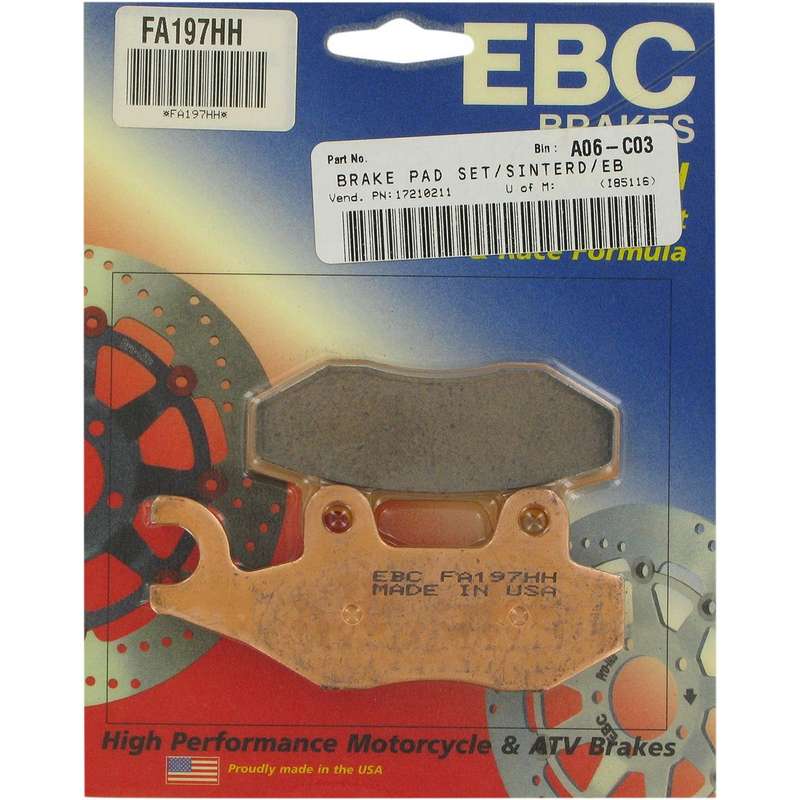 pastilla de freno ebc sinterizada hh fa197hh