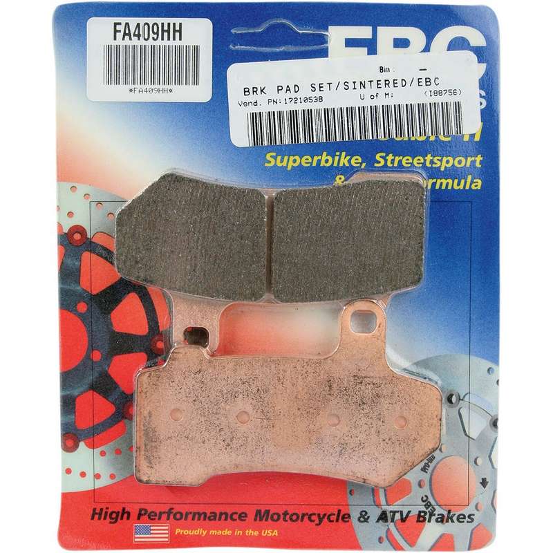 pastilla de freno ebc sinterizada hh fa409hh