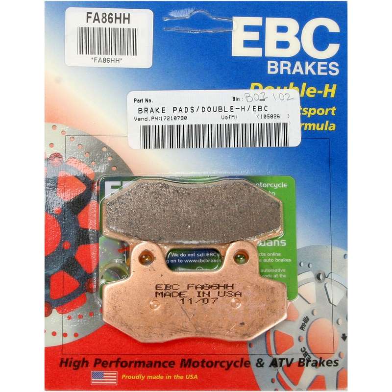 pastilla de freno ebc sinterizada hh fa086hh
