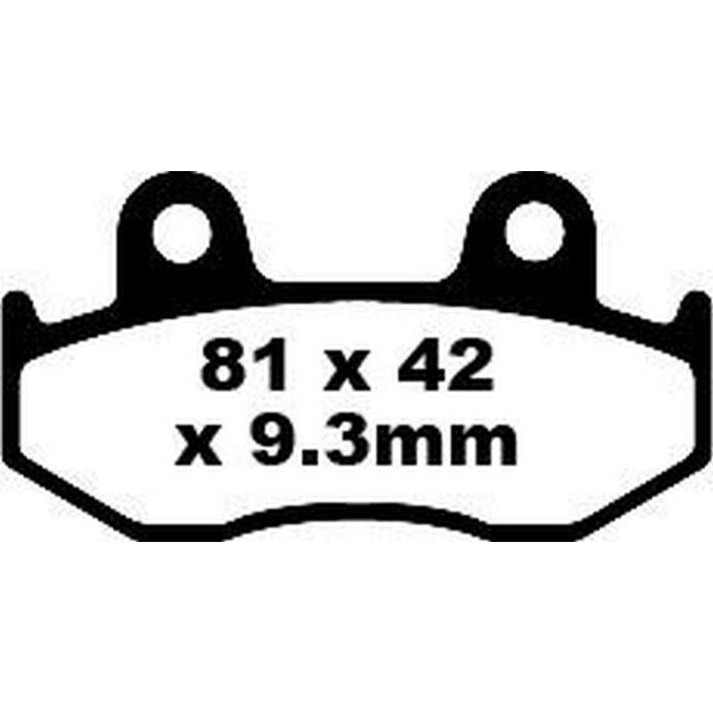 pastilla de freno ebc sinterizada scooter hh sfa323hh