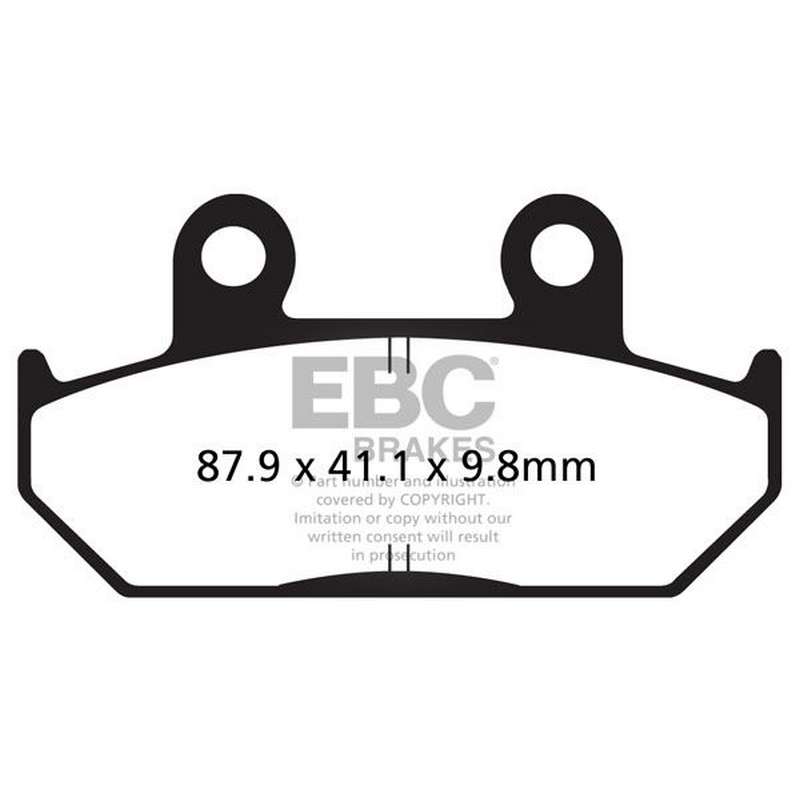 pastillas de freno ebc semi sinterizadas -v fa124-2v