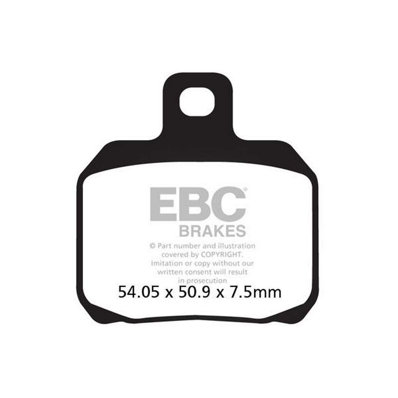 pastillas de freno ebc semi sinterizadas -v fa266v