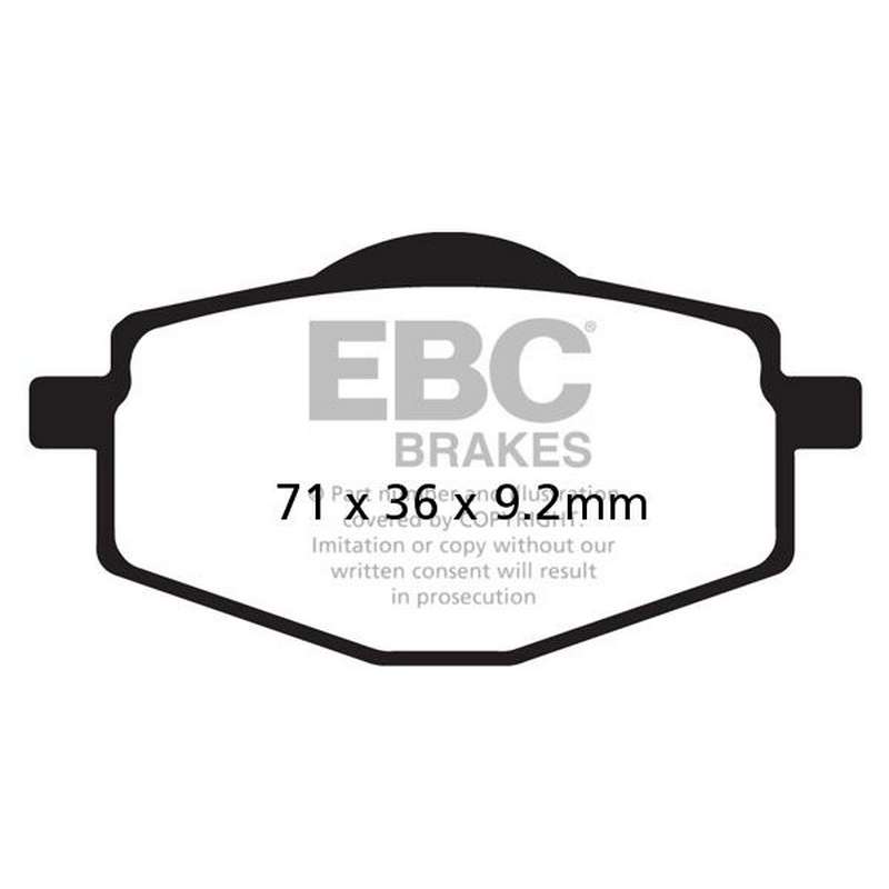 pastilla de freno ebc sinterizada scooter hh sfa101hh