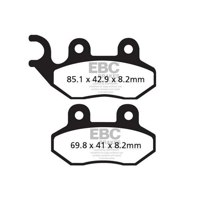 pastilla de freno ebc sinterizada scooter hh sfa264hh