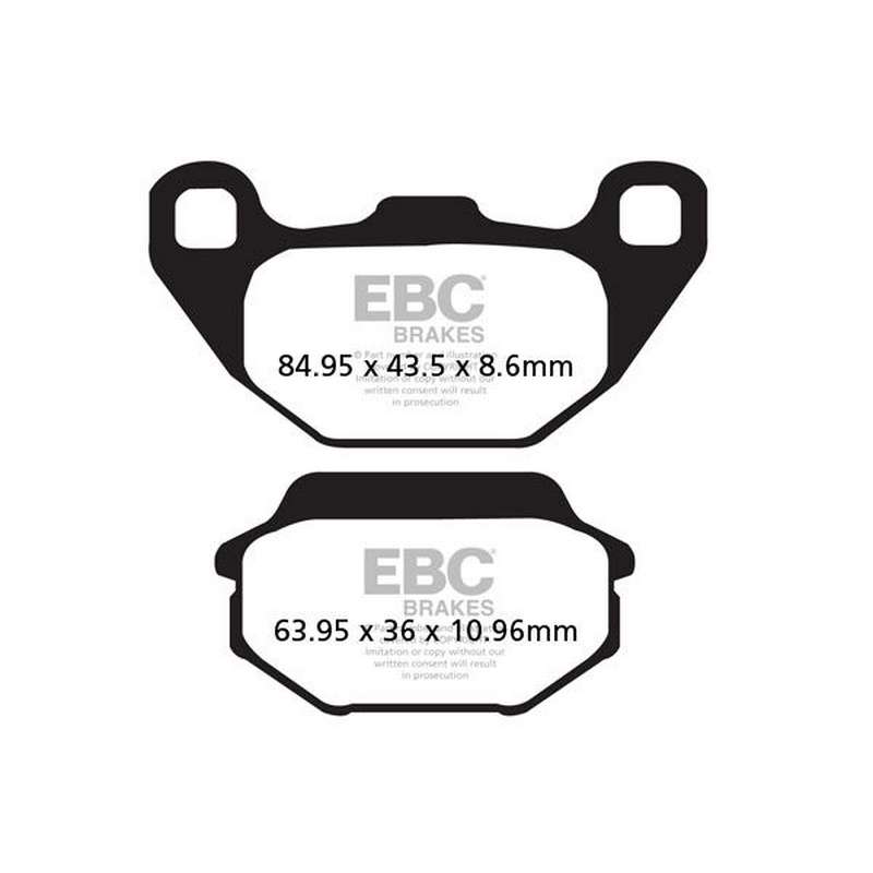 pastilla de freno ebc sinterizada scooter hh sfa305hh