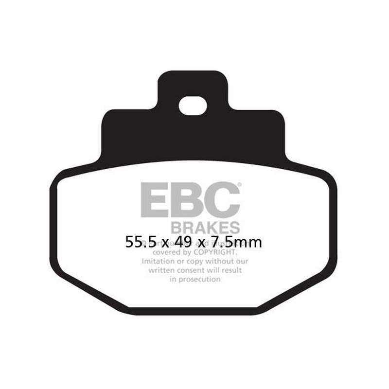 pastilla de freno ebc sinterizada scooter hh sfa321hh