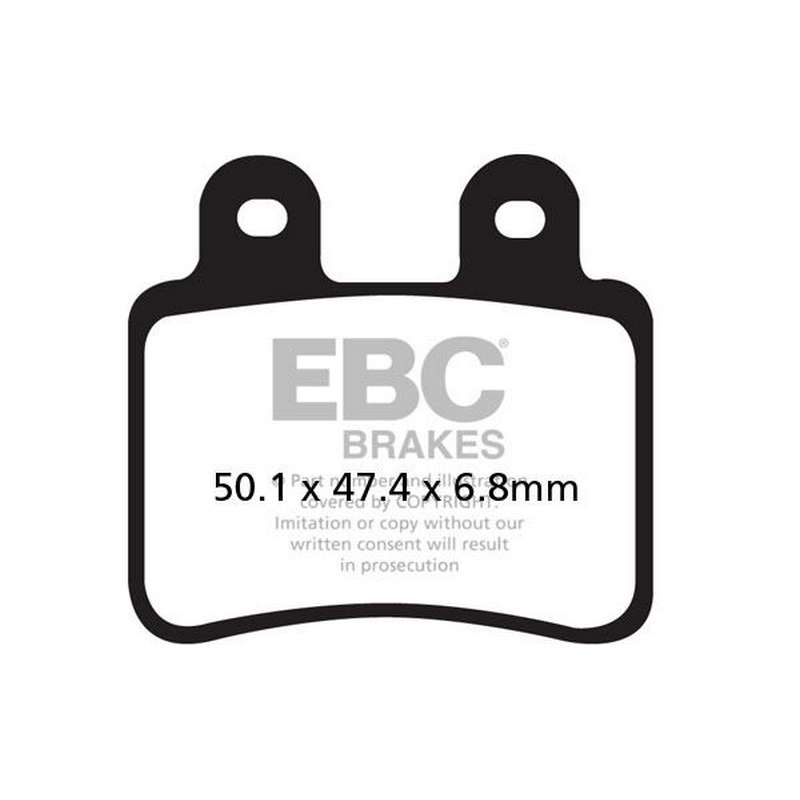 pastilla de freno ebc sinterizada scooter hh sfa350hh