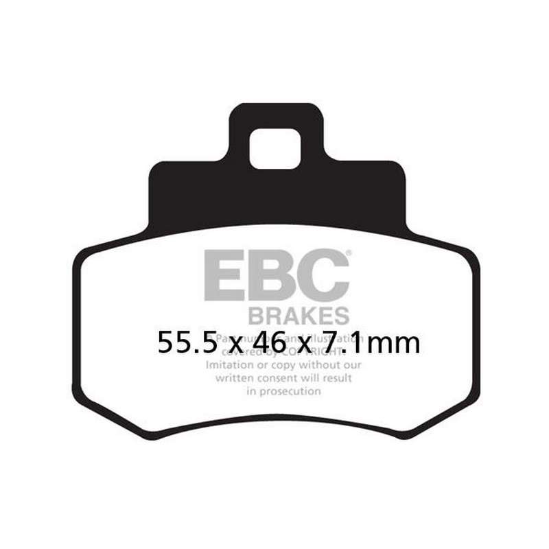 pastilla de freno ebc sinterizada scooter hh sfa356hh