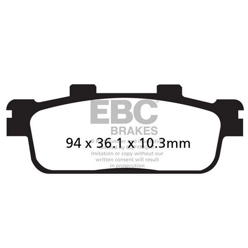 pastilla de freno ebc sinterizada scooter hh sfa427hh