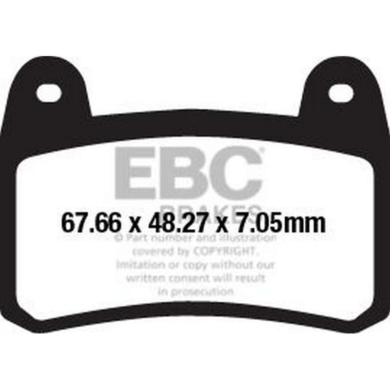 pastilla de freno ebc sinterizada hh fa658hh