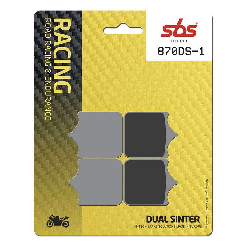 pastillas de freno sbs sinterizadas racing 870ds-1