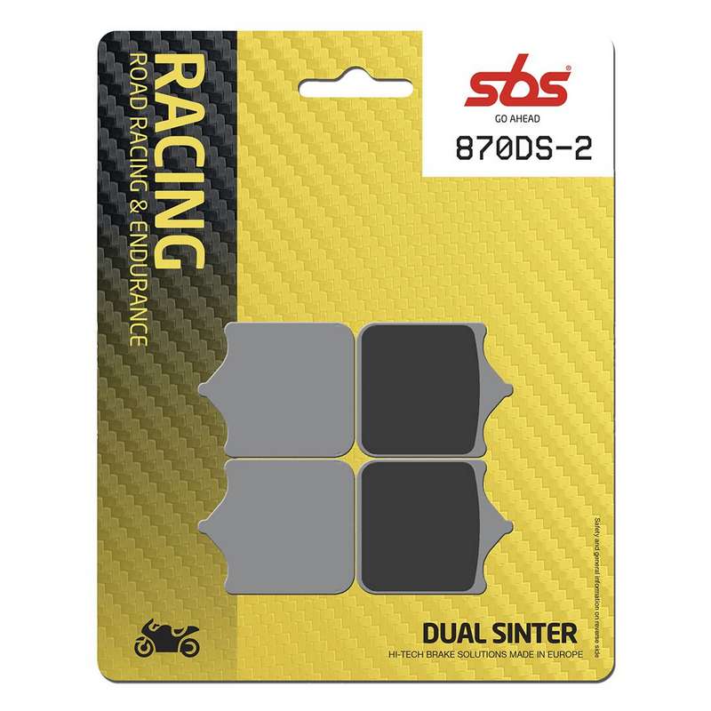 pastillas de freno sbs sinterizadas racing 870ds-2
