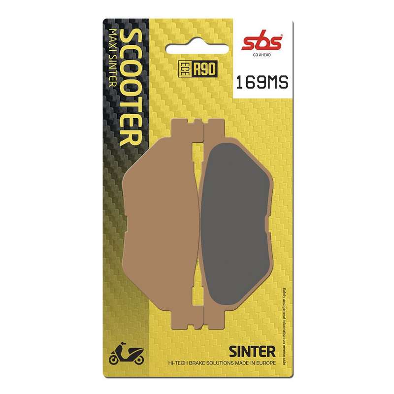 pastillas de freno sbs sinterizadas scooter 169ms