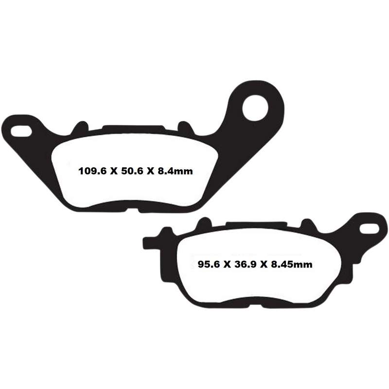 COPPIA PASTIGLIE EBC V FA104V FOR YAMAHA 400 FZ 1985-2016
