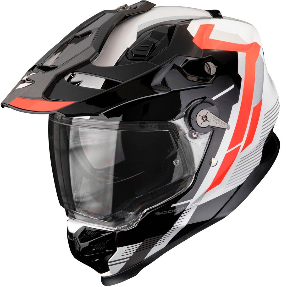 Casco moto Scorpion ADF-9000 AIR PATROL Negro Rojo