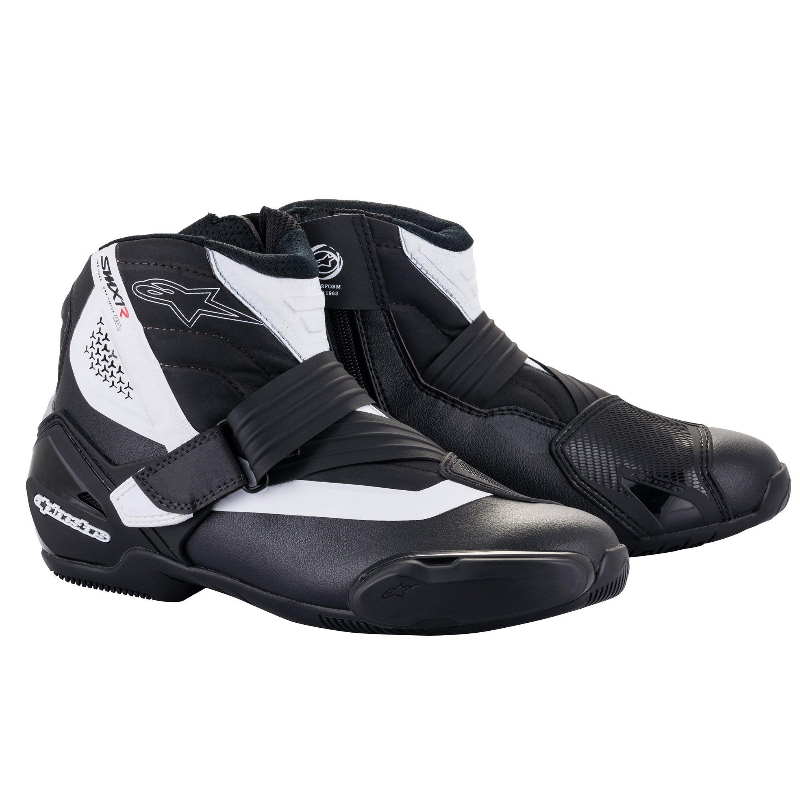 Botas Alpinestars SMX-6 v2 de moto, para hombre, 49, Negro/Rojo/Blanco