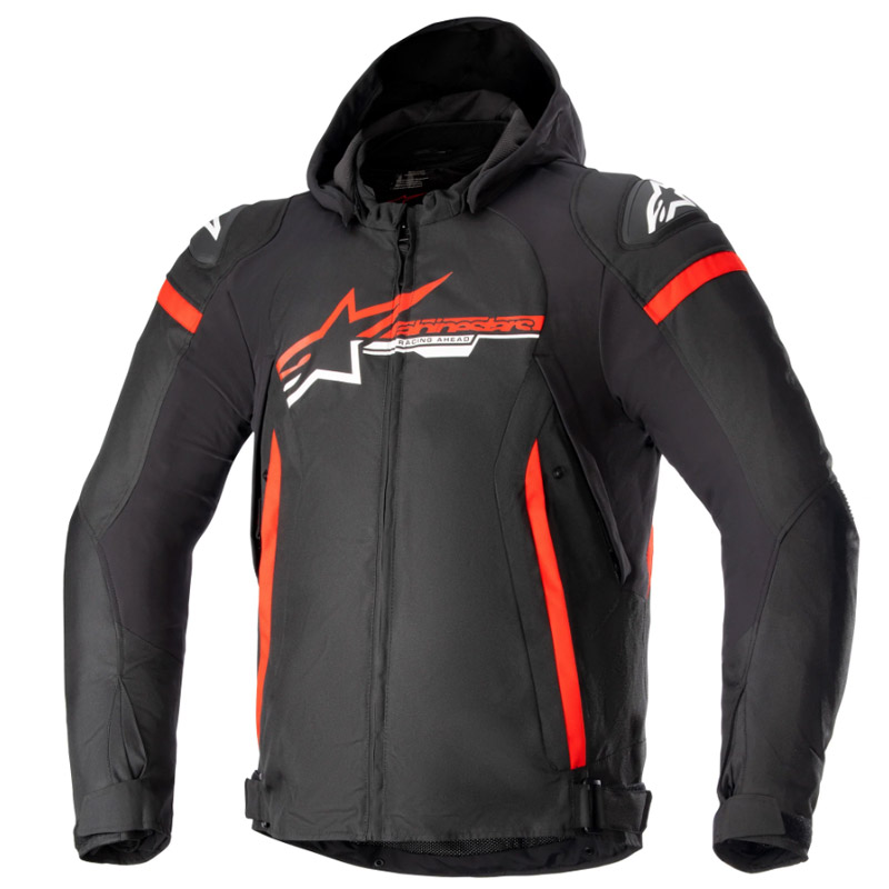 Chaqueta Alpinestars Zaca impermeable negro-rojo 1-Talla S