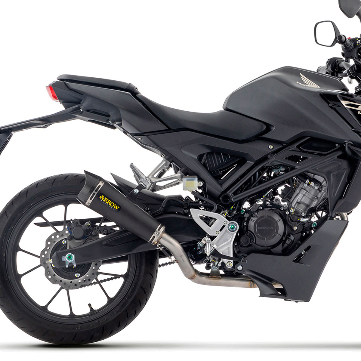Escape completo XKONE Negro Honda CB125R 24+