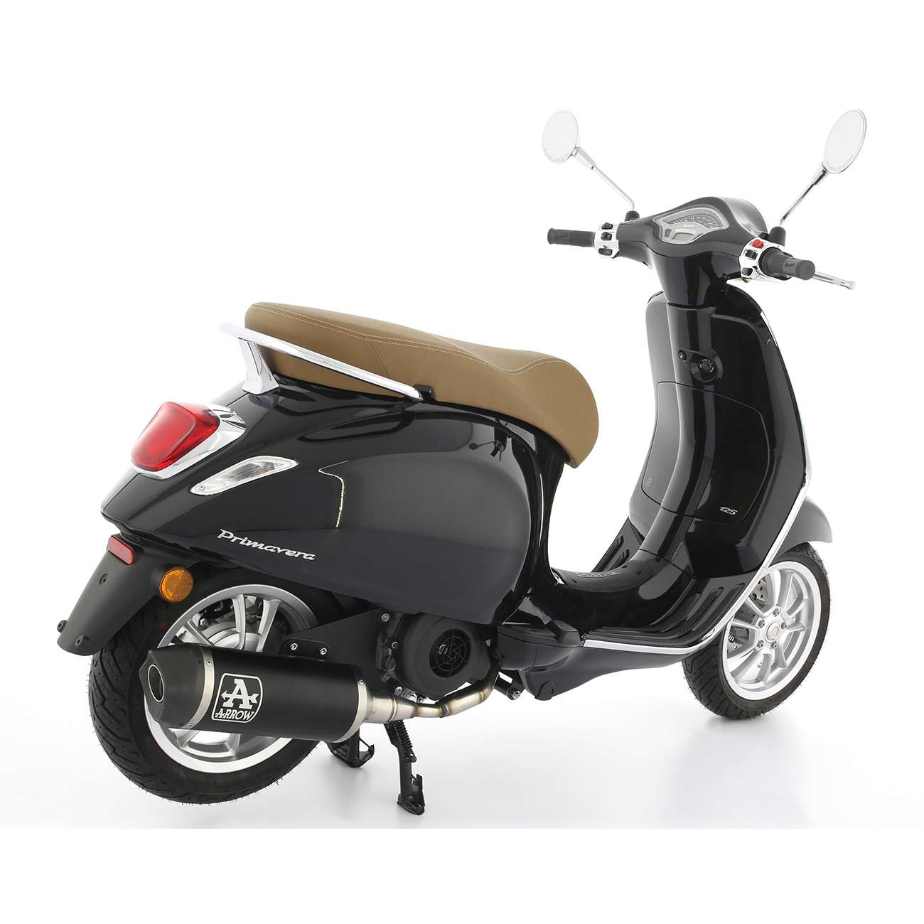 Escape Urban negro copa carbono Vespa Primavera 3V / Sprint 125 21-