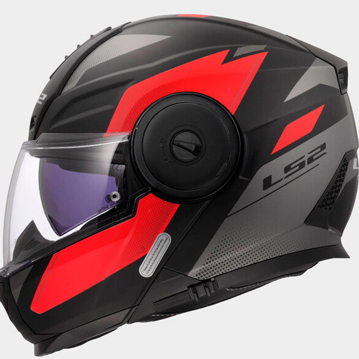 Casco LS2 Scope II DURIA Negro Mate Rojo Talla XL