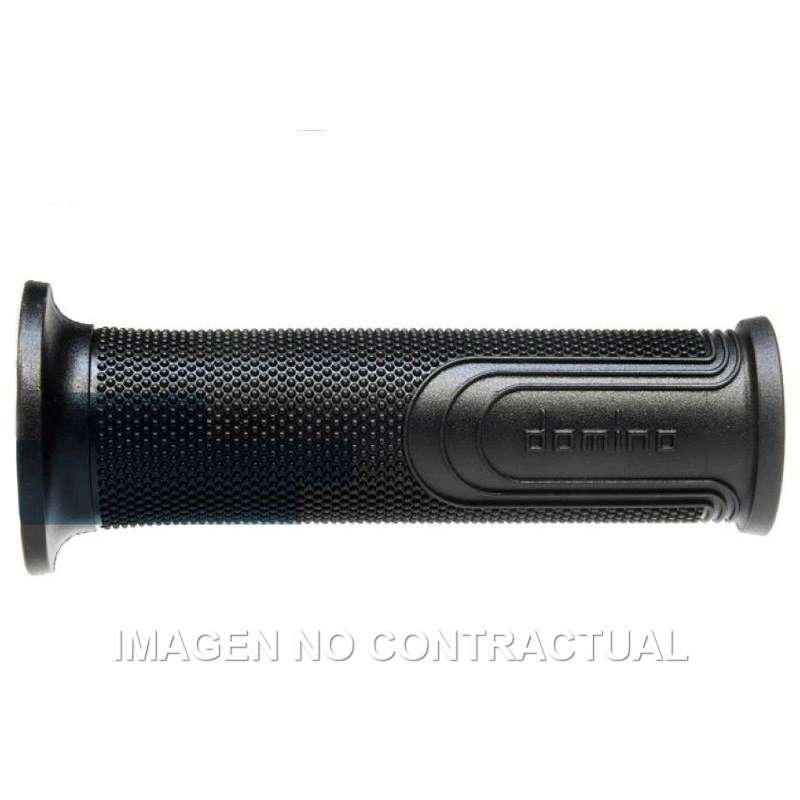 puños moto domino carretera style negro  l 120mm