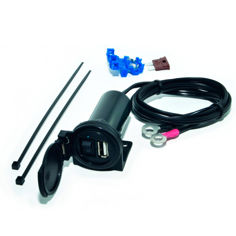 Enchufe USB con interruptor para conexion bateria