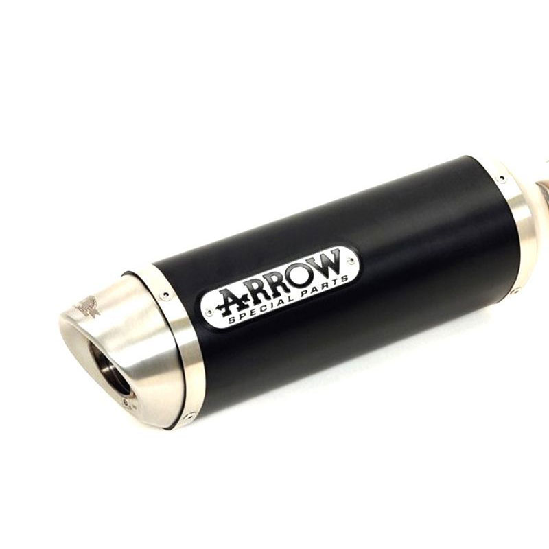 Escape aluminio negro fondo acero Arrow DARK THUNDER MT07 14-, Tracer 700 16- OC