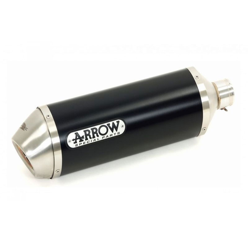 Escape aluminio negro terminal acero Arrow Kawasaki Z650 17-/Ninja 650 17- OC