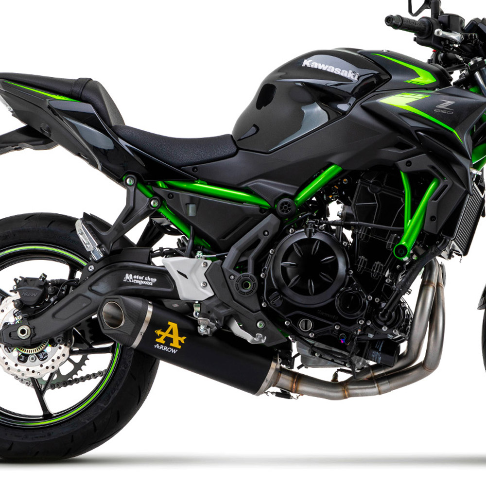 Escape completo Indy Race Kawasaki Z-Ninja 650 21-23 aluminio negro