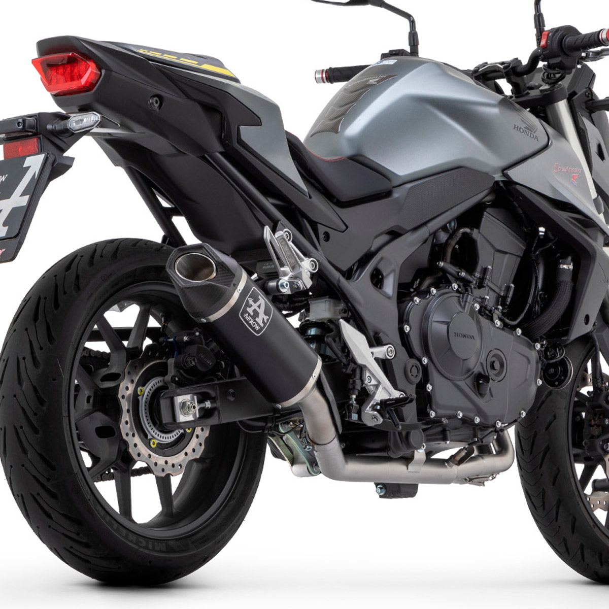 Escape Indy Race negro Honda CB750 Hornet 23-
