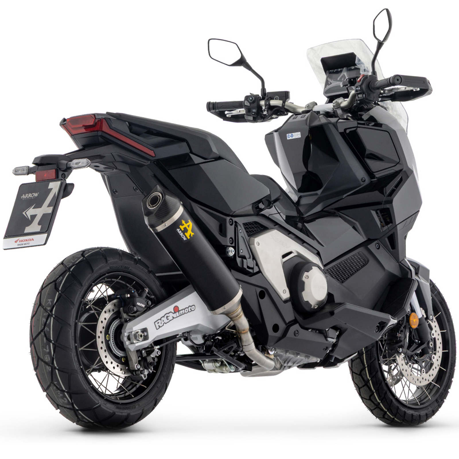 Escape acero negro Arrow Race-Tech largo Honda XADV 750 21+