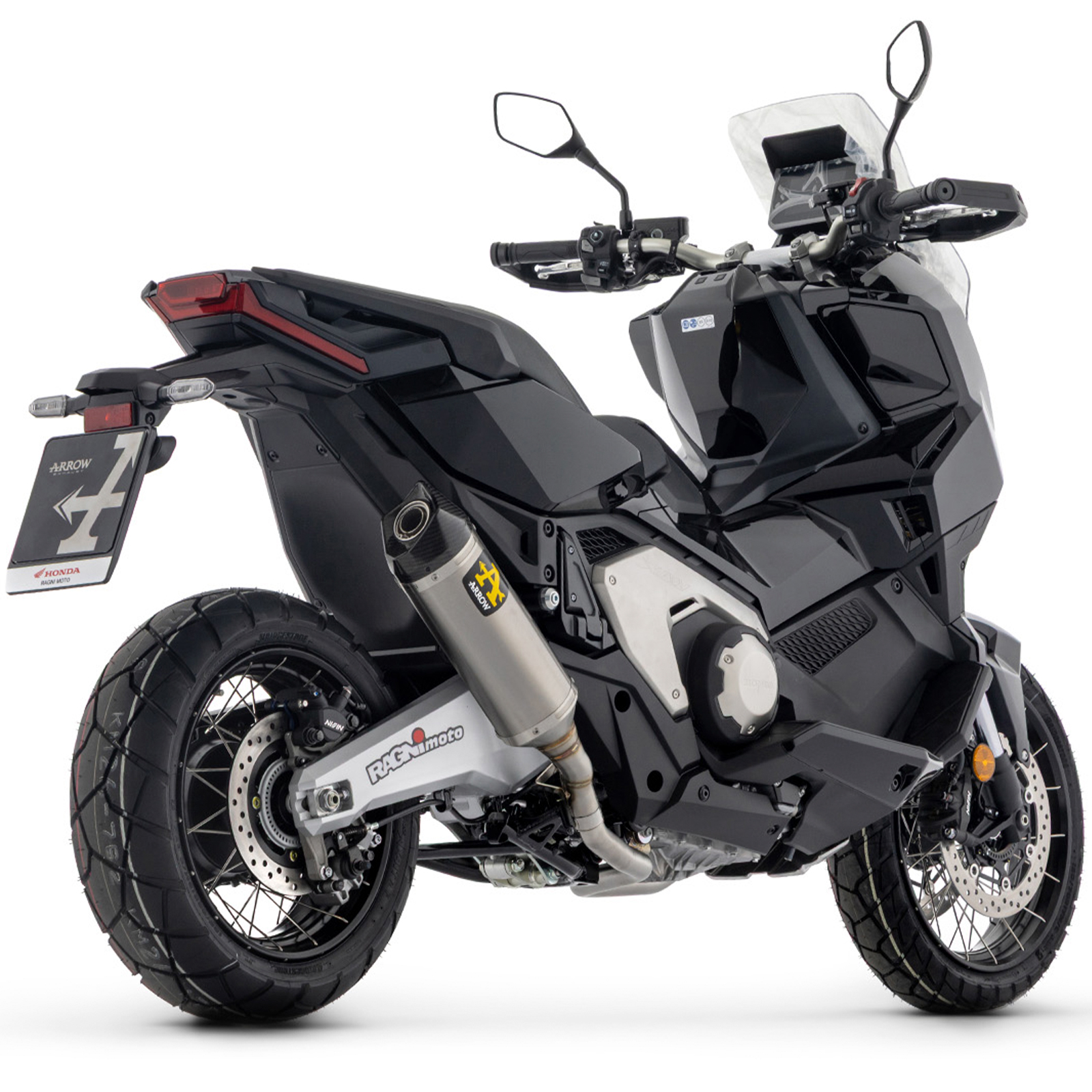 Escape titanio Arrow Race-Tech corto Honda XADV 750 21+