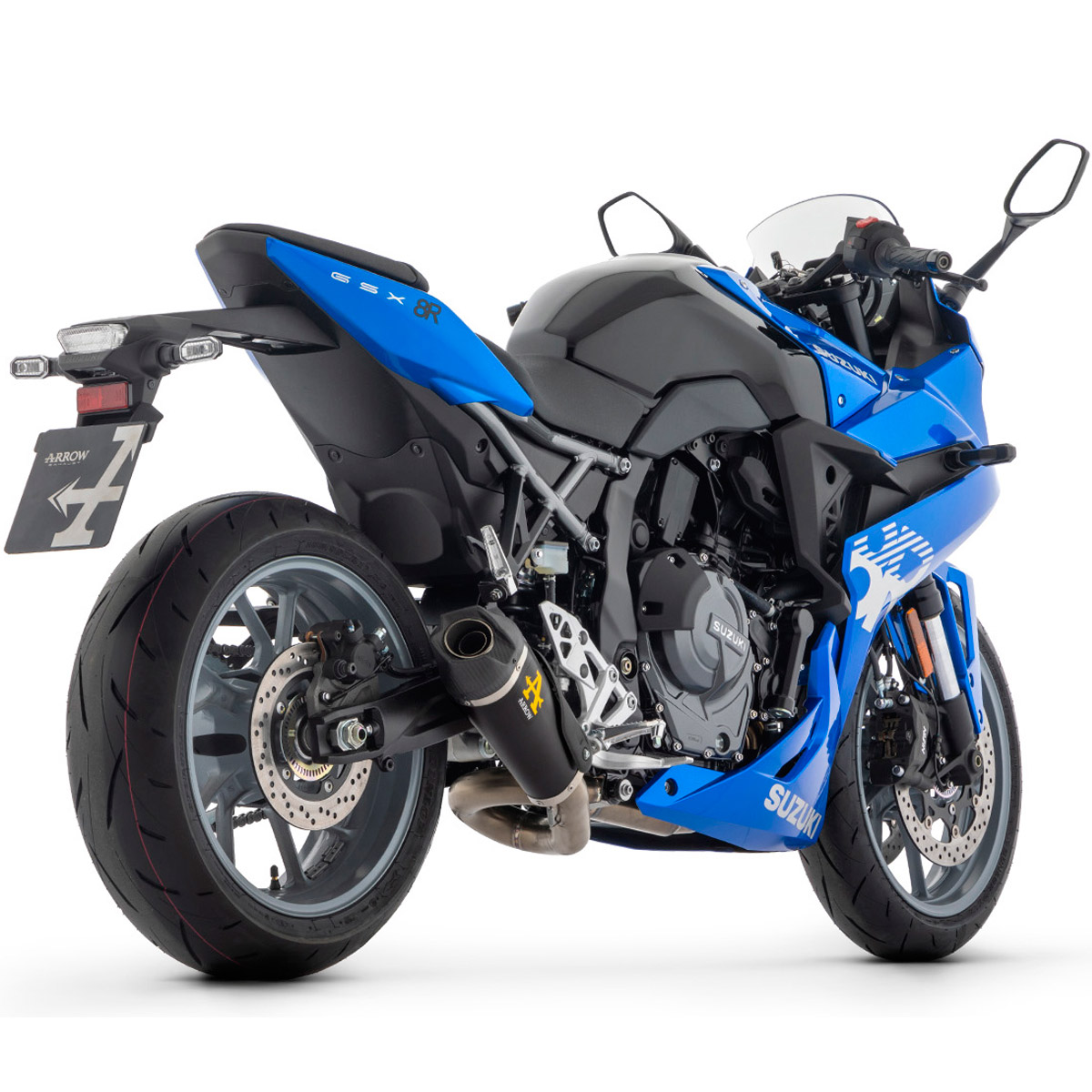 Escape completo Arrow negro Suzuki GSX-8 2024-