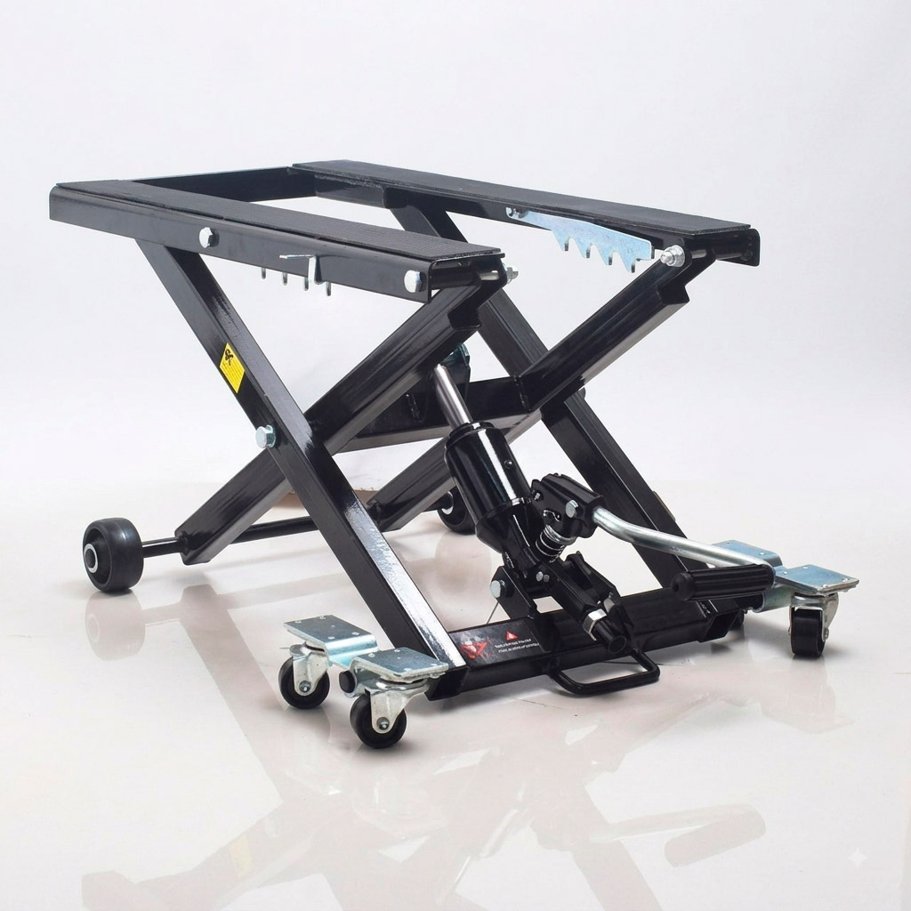 Elevador central hidraulico para motocicletas hasta 500kg