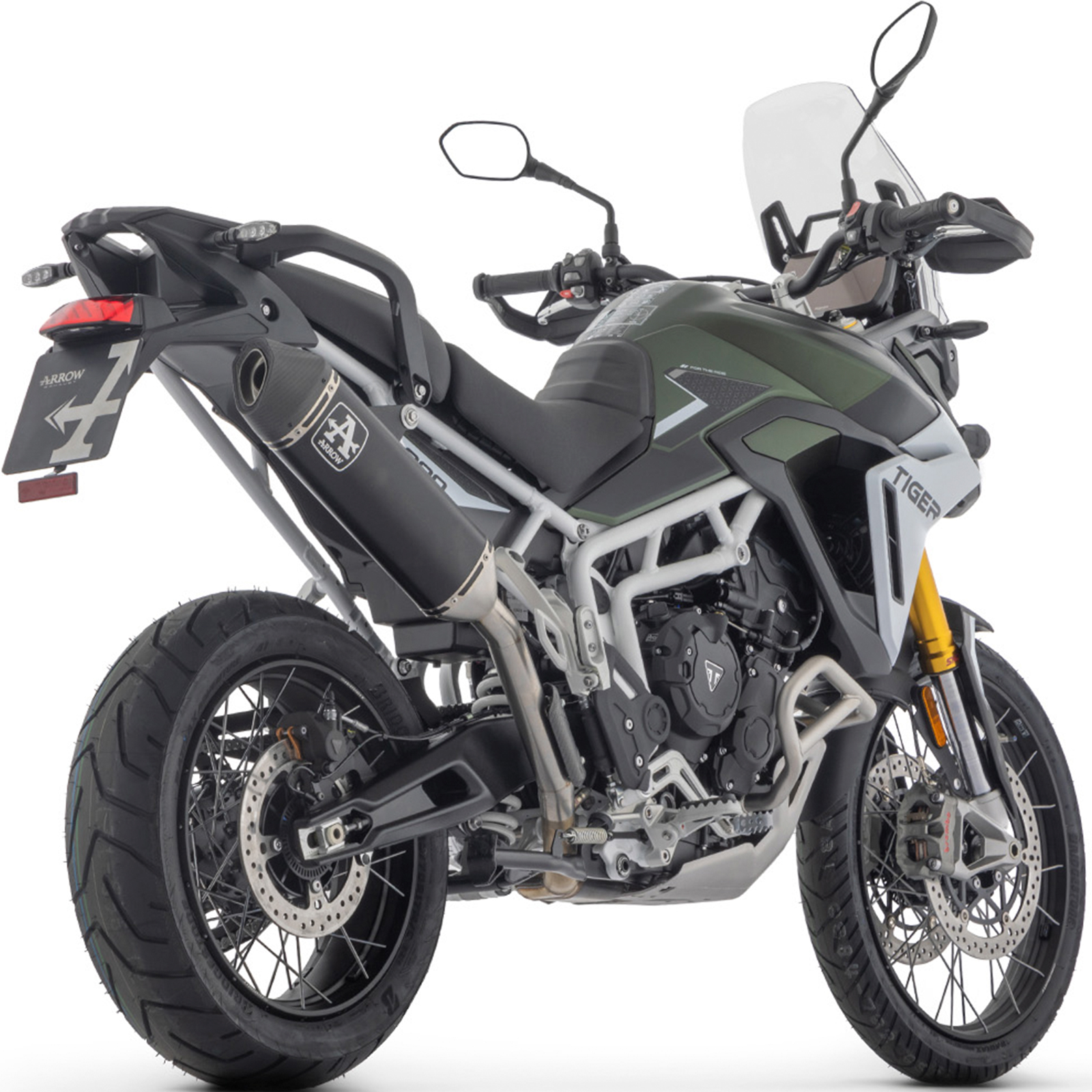 Escape Veloce aluminio negro Triumph Tiger 900 24+