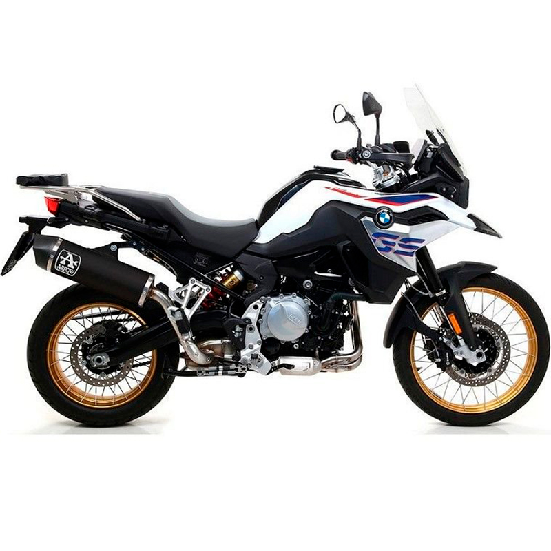 escape maxi race tech aluminio negro bmw f750gs f850gs 21- | Nilmoto