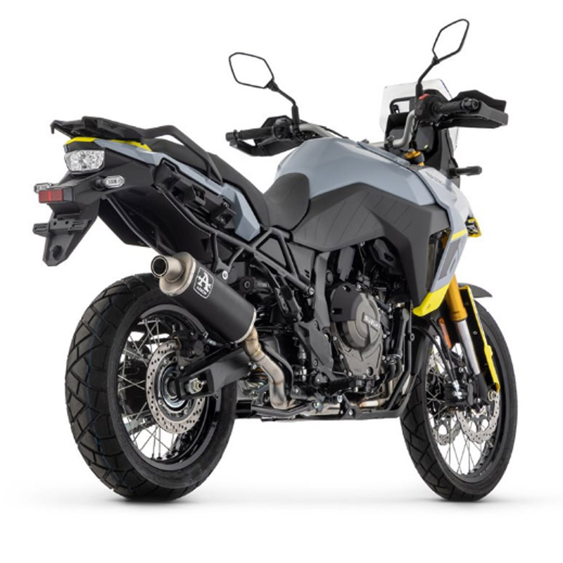 Escape Arrow Indy race negro Suzuki VStrom 800 23-24
