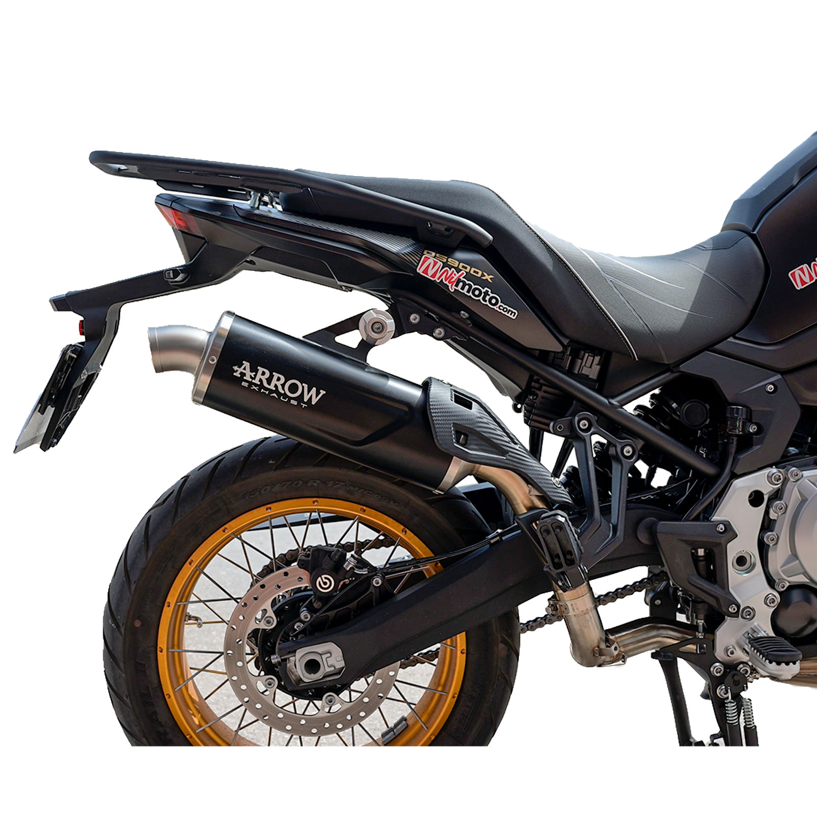 Escape Arrow Indy Race Evo negro copa aluminio VOGE 900DSX 24+