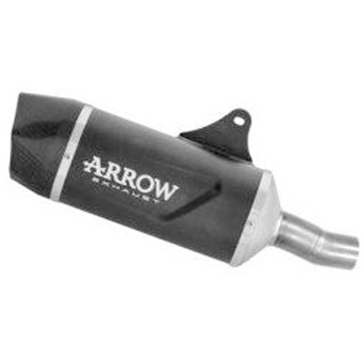 Escape negro Indy Race copa carbono de Arrow CF Moto 450MT 2025-